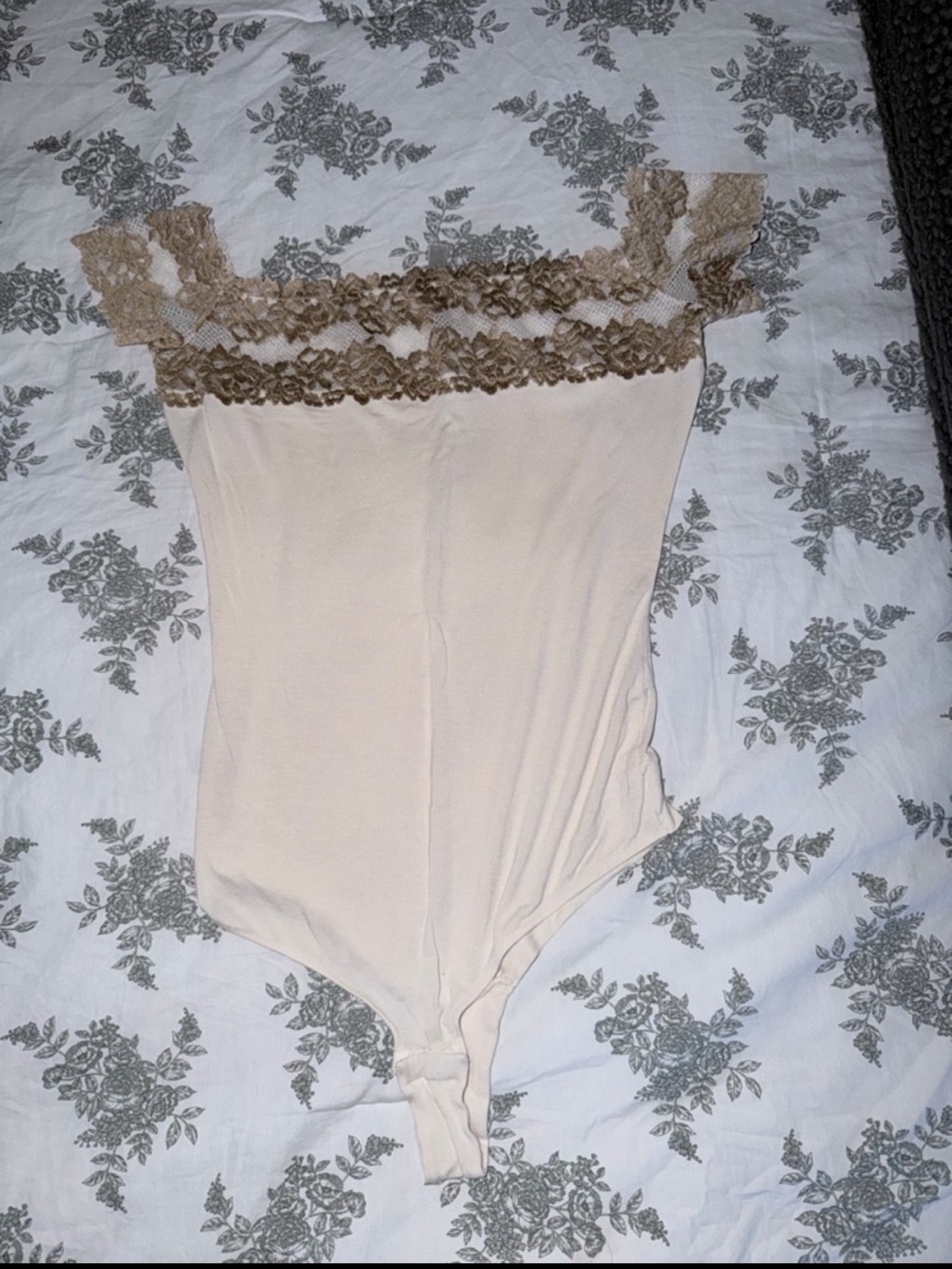 Pretty Flowers Modal-and-Lace Mid-Sleeve Bodysuit Intimissimi